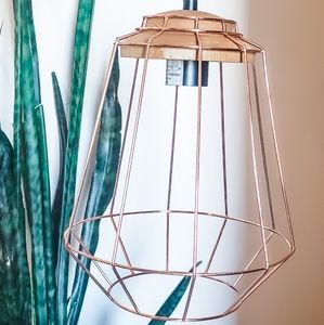 Rose gold pendant lights